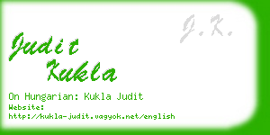 judit kukla business card